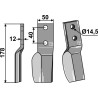 Dent rotative 178x50mm, gauche - Badalini