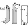 Couteau 172x40mm, droit - Adriatica