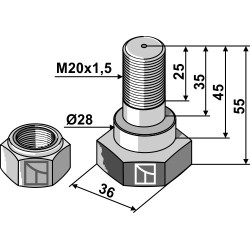 Boulon pour couteau - Fischer