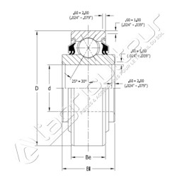 Roulement à billes BB203KRR2FD
