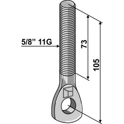 Boulon à oeillet 5/8'' 11G