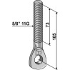 Boulon à oeillet 5/8'' 11G