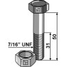 Boulon 7/16'' UNF