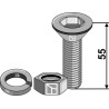 Boulon à 6 pans creux M12x1,75x55