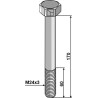 Boulon M24x3 - 8.8