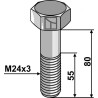 Boulon M24x3 - 8.8