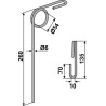 Griffe de semoir Ø6mm - Stegsted