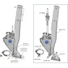 Soc de semoir - modèle droit - Bourgault