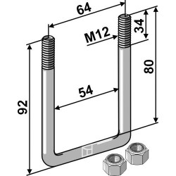 Boulon étrier - M12x1,75 - Bednar - KM380001