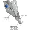 Soc de semoir à échange rapide - 19mm - Bourgault