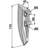 Soc de semoir - Monosem - 6716 - 30046050 -7141