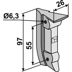 Clavette pour soc de semoir - Becker - 58383