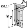 Clavette pour soc de semoir - Becker - 58383