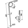 Griffe de semoir Ø10mm - Doublet-Record - 0042-610-00