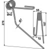 Griffe de semoir Ø7mm - avant - Rabe - 9004.15.22 - Neues Model