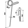 Griffe de semoir Ø8mm - Nodet