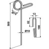 Griffe de semoir Ø10mm - Marsk-Stig