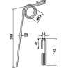 Griffe de semoir Ø8mm - KRM - 7003102