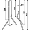 Griffe de semoir Ø9mm - Type D8 - Hassia - 054939