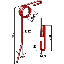 Griffe de Semoir Ø12mm - Güttler - 72000110