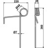 Griffe de semoir Ø7mm - avant - Amazone - 3408200 / 342031010108