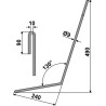 Griffe de semoir Ø9mm, droit - Amazone