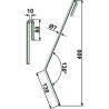 Griffe de semoir Ø7mm, droit - Amazone - 3743300
