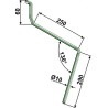 Griffe de semoir Ø10mm, gauche - Amazone - 3753300