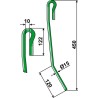 Griffe de semoir Ø15mm - Amazone - 959338