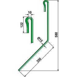Griffe de semoir Ø15mm - Amazone - 959337