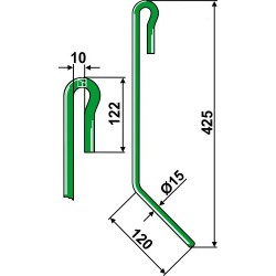 Griffe de semoir Ø15mm - Amazone - 959336