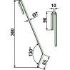 Griffe de semoir Ø7mm, gauche - Amazone - 3756300