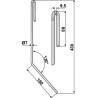 Griffe de semoir Ø7mm, gauche - Amazone - 3751300