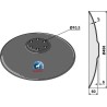 Disque creux ''Smaragd'' Ø450x5 - Lemken - 3490459