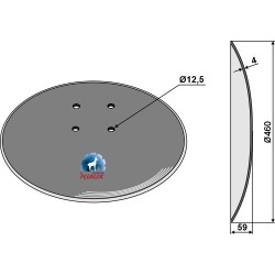 Disque lisse Ø460x4 - Niaux