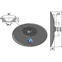 Disque de semoir Ø300x3 - Farmet - 81200406-480