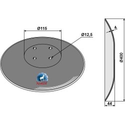 Disque lisse Ø400x4 - Niaux