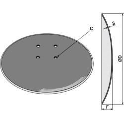 Disque de semoir Ø354x4 - Universal IHOF