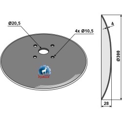 Disque lisse Ø300x4 - Niaux