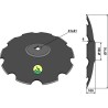 Disque crénelée à fond plat - Ø710 - Agrometall