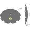 Disque crénelé Ø410x4