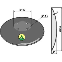 Disque BBG Ø450х4 - BBG - XL011
