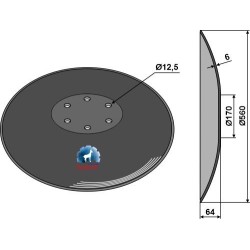 Disque lisse - Ø560x6 - Niaux