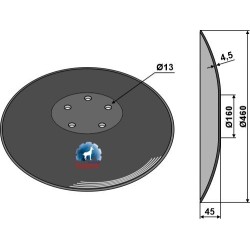 Disque lisse - Ø460x4,5 - Vieskan