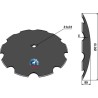 Disque crénelé Ø610x5