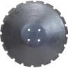 Disque bombé Ø450x5 - crénelé - Rabe - 9031.13.29