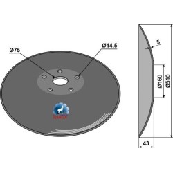 Disque lisse - Ø510x5 - Niaux