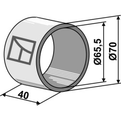 Bague pour palier en boi dur