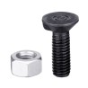Boulon de charrue DIN 604 M8x1,25x70 et écrou hexagonal