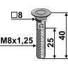 Boulon M8x1,25 - 10.9